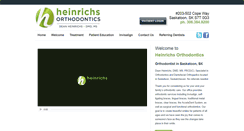 Desktop Screenshot of heinrichsorthodontics.com